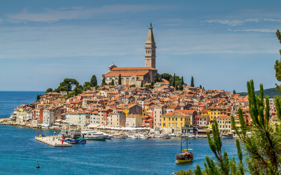 Hafenstadt Rovinj in Istrien