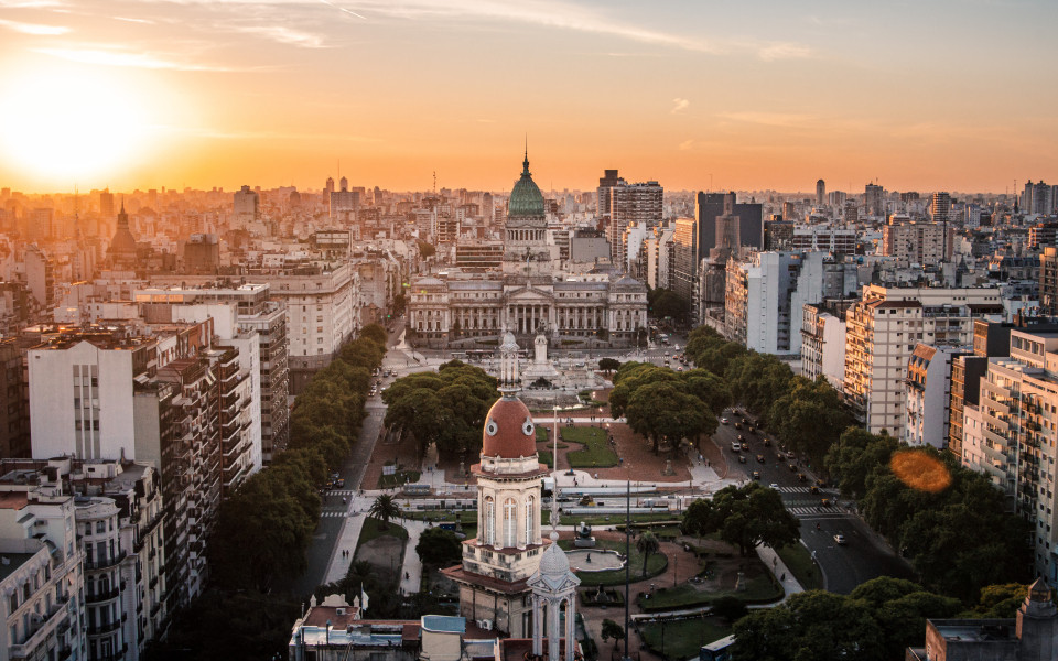 Majest&auml;tischer Blick auf Buenos Aires in Argentinien