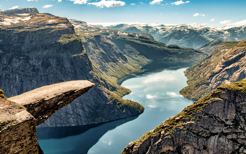 Felsformation Trolltunga in Norwegen